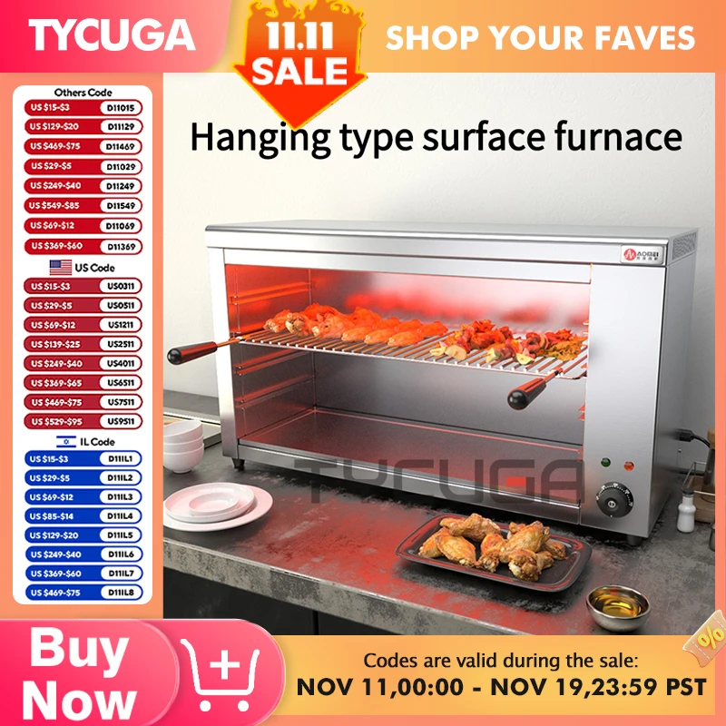 Настенная электрическая печь для пиццы, печь для пекаря, регулируемая по высоте машина для выпечки из нержавеющей стали, коммерческая профессиональная печь для выпечки