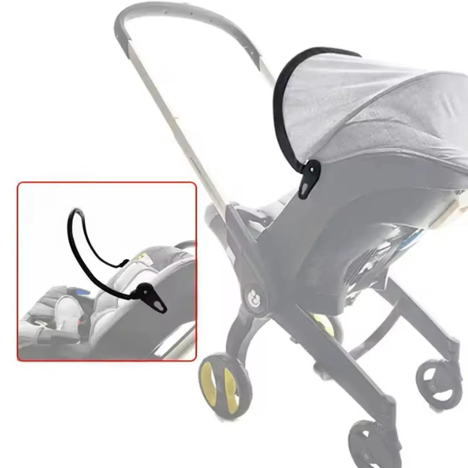 

Baby Stroller Top Canopy Frame Rod with Buckle Spare Parts Accessories Quick Release Simple Assembly Replacement Awning Bracket