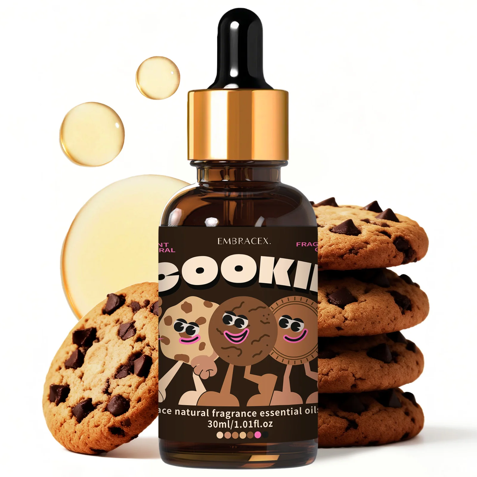 

30ml Cookie Essential Oil Body Oil Skincare Food Flavor Fragrance Oil Massage Oil Candle Making Diffuser Using Gift To Friends