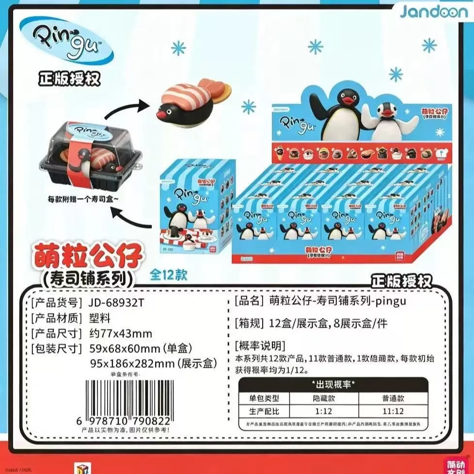 JANDOOM Original Pingu Anime-Figuren Modell Reiskorn-Puppe Kreative Peripherie-Spielzeuge Desktop-Ornament Sammlerstücke Geschenke – Detail 7
