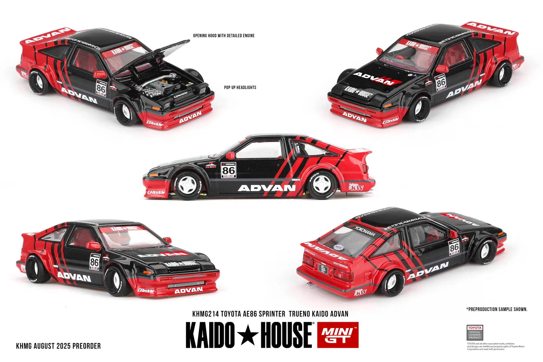 Kaido House+MINIGT 1:64 AE86 Sprinter Trueno Kaido Street V1