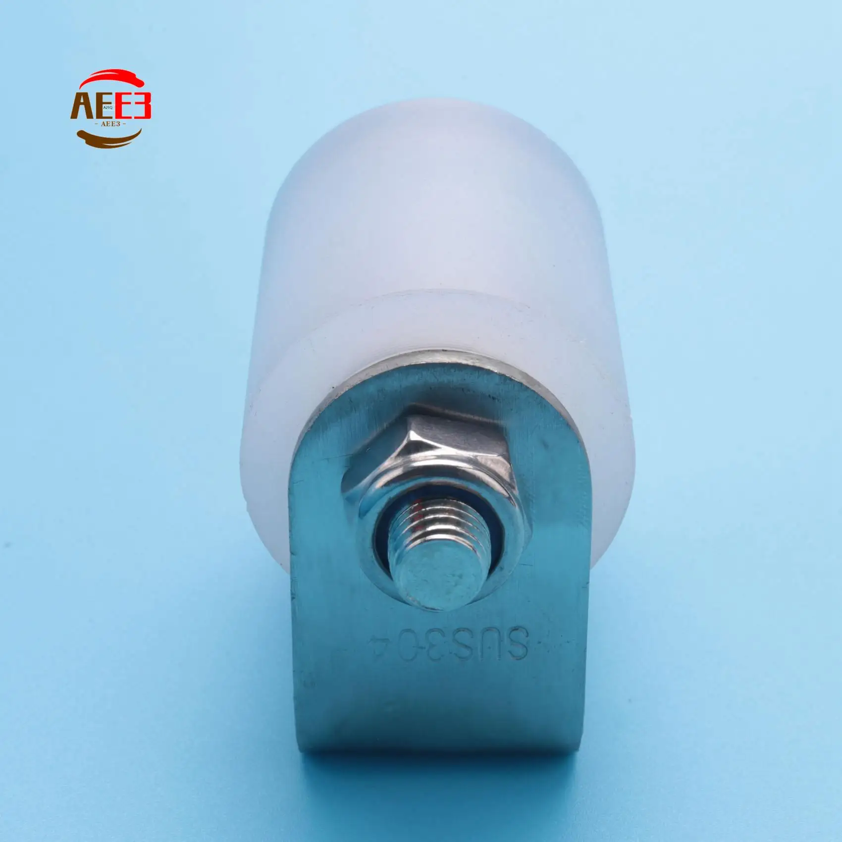 AEE3-2Pcs Slide Gate Guide Roller 3 Inches Hard Nylon Sliding Rolling Gates Guider Heavy Duty Ball Bearing Side Roller