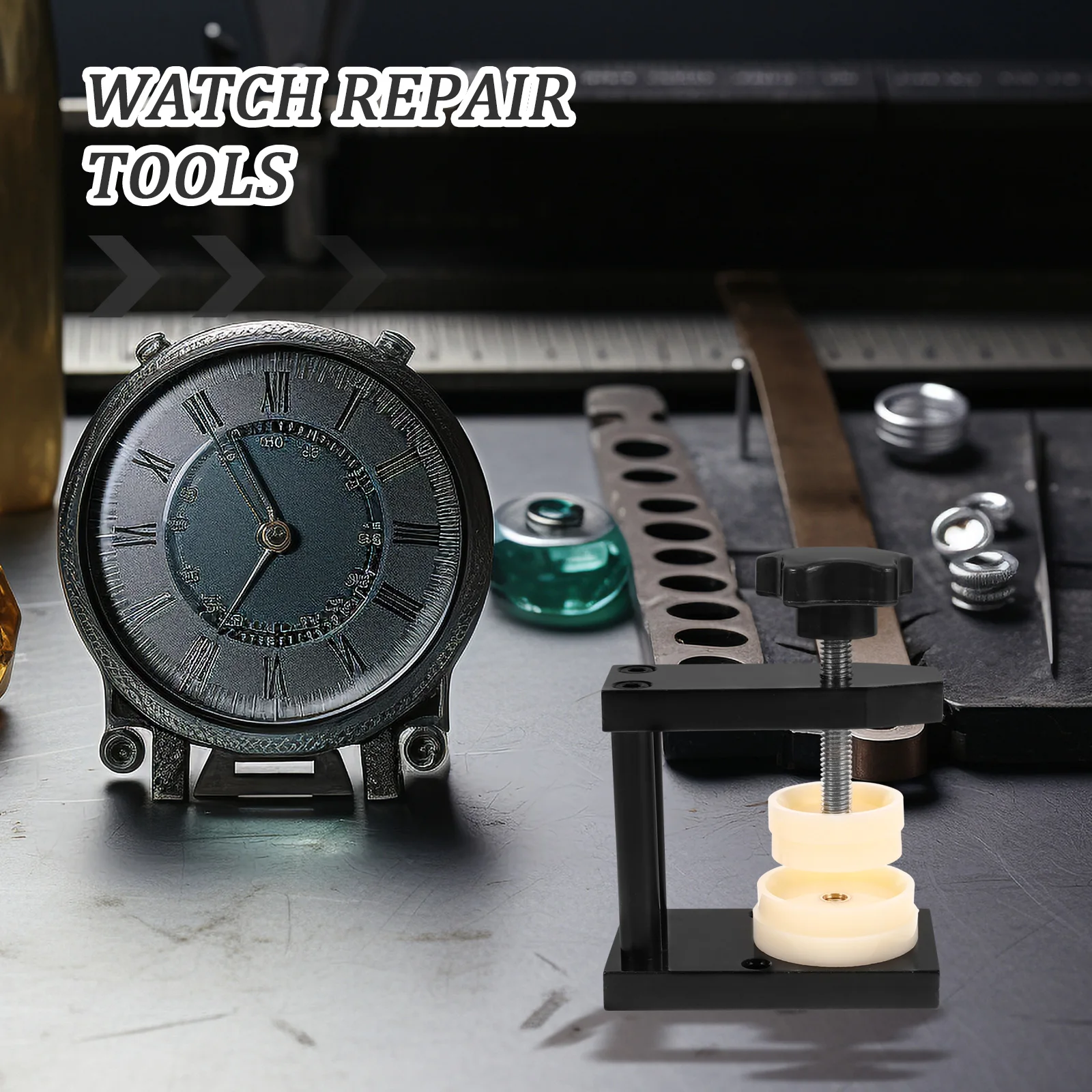 

Stainless Steel Watch Case Press Tool Back Cover Remover Metal Repair Kit for Watchmakers Watch Repair Tools