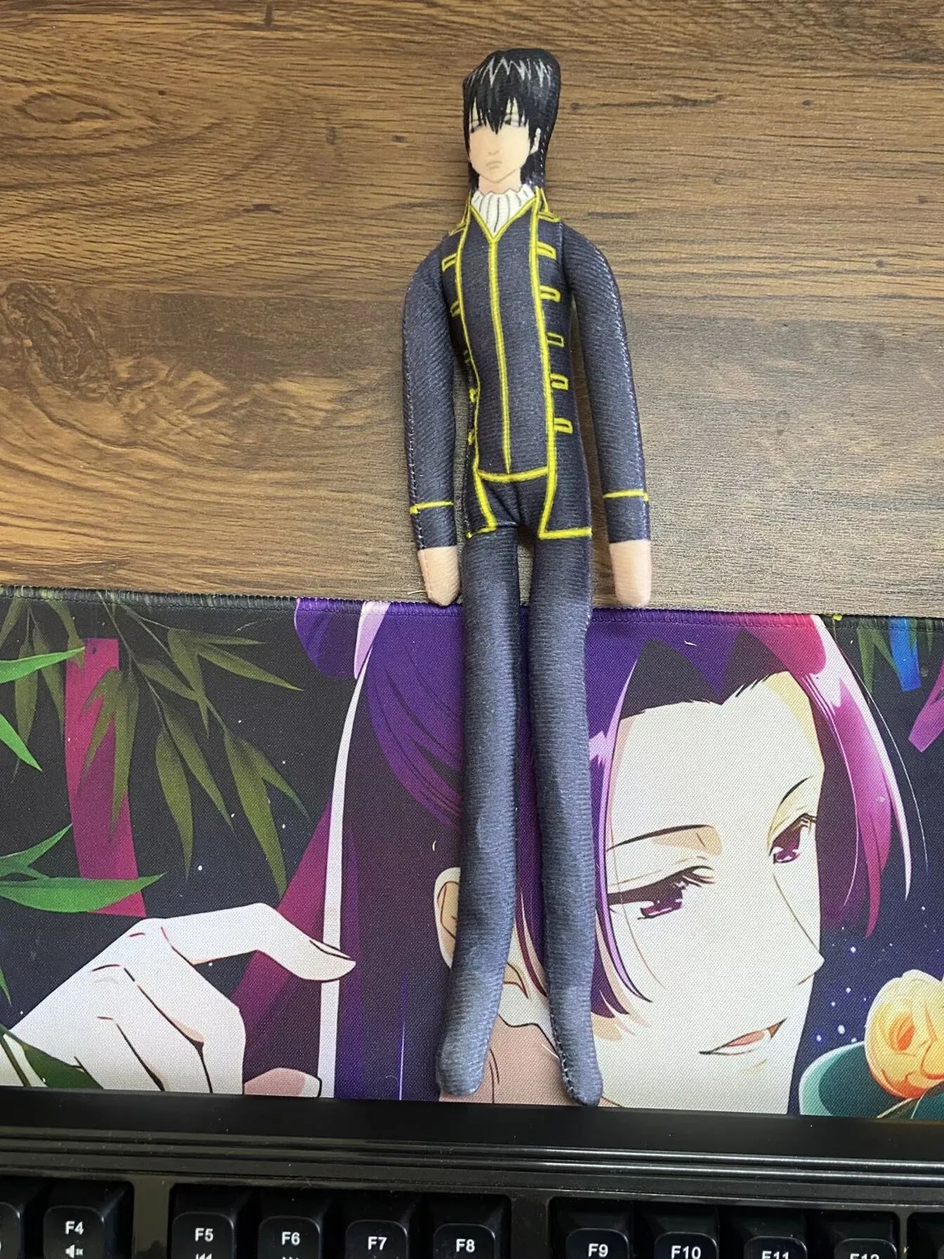 28cm New Anime Gintama Sakata Gintoki Kagura Cosplay Keychain Cotton Doll Slender Twistable Shape Room Decoration Festival Gift