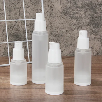 15/30/50/80/100ML Frosted Empty PP Vacuum Pump Lotion Bottles Dispenser Travel Cosmetic…