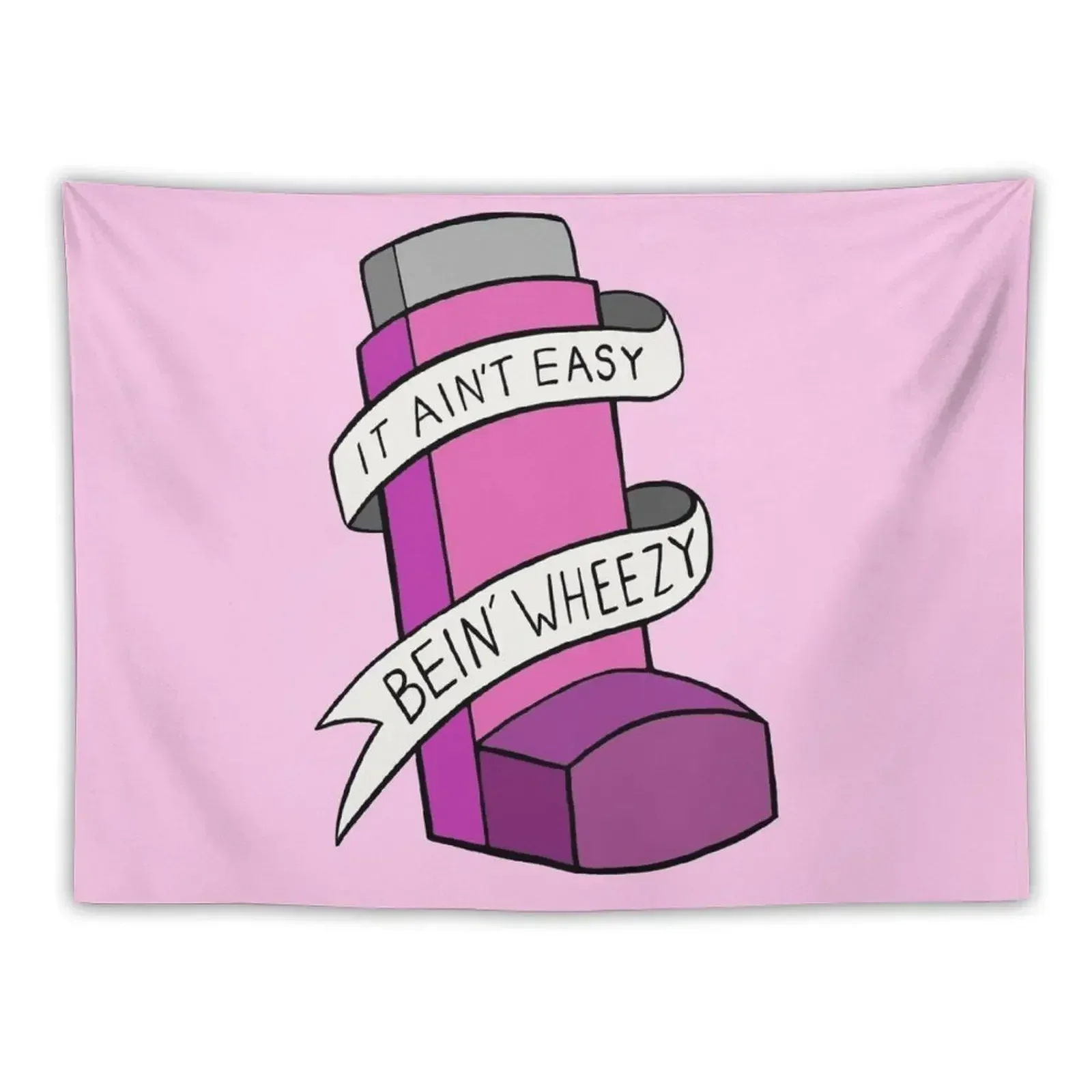 

It ain't easy bein' wheezy (Pink) Tapestry Tapete For The Wall Bedroom Decorations Tapestry