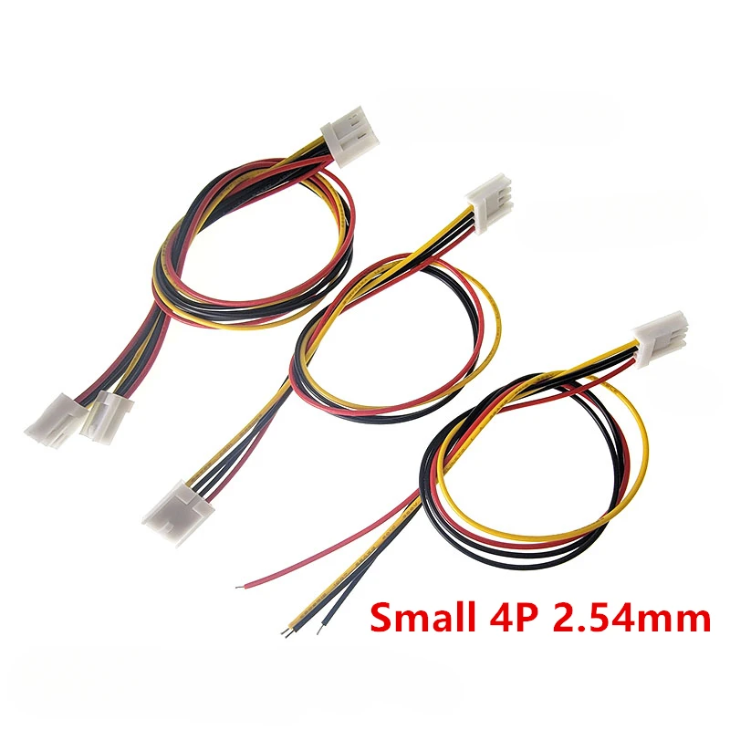 2Pcs/lot ITX FDD Floppy 4Pin Female 2.54mm to 2X4Pin Female dual 4Pin small 4pin Converter power supply Leads Cable Cord 30CM