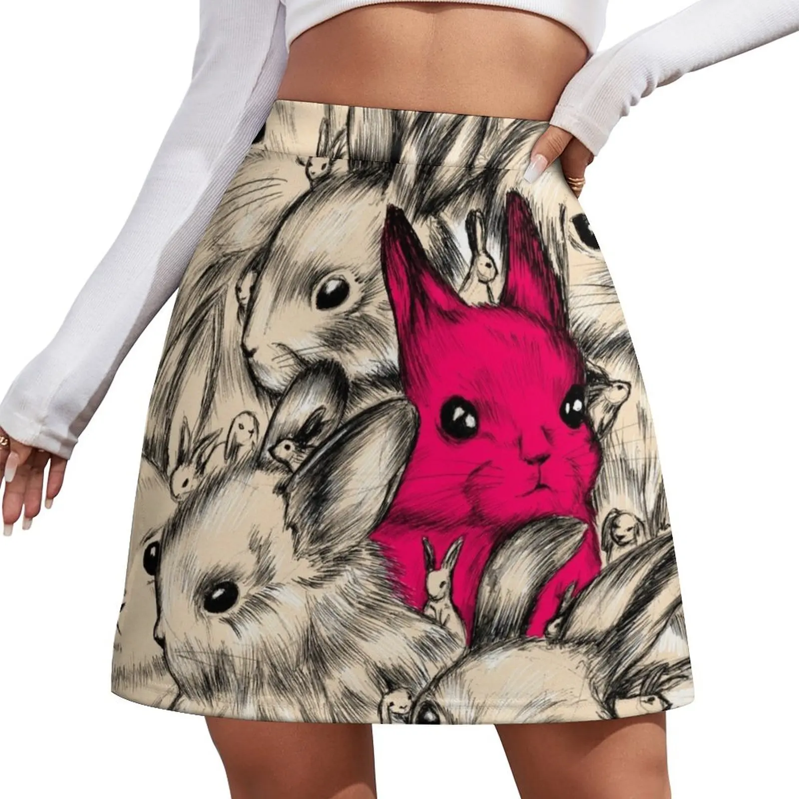 

BUNNIES GALORE! Mini Skirt japanese style skirts for women 2026 elegant social women's skirts