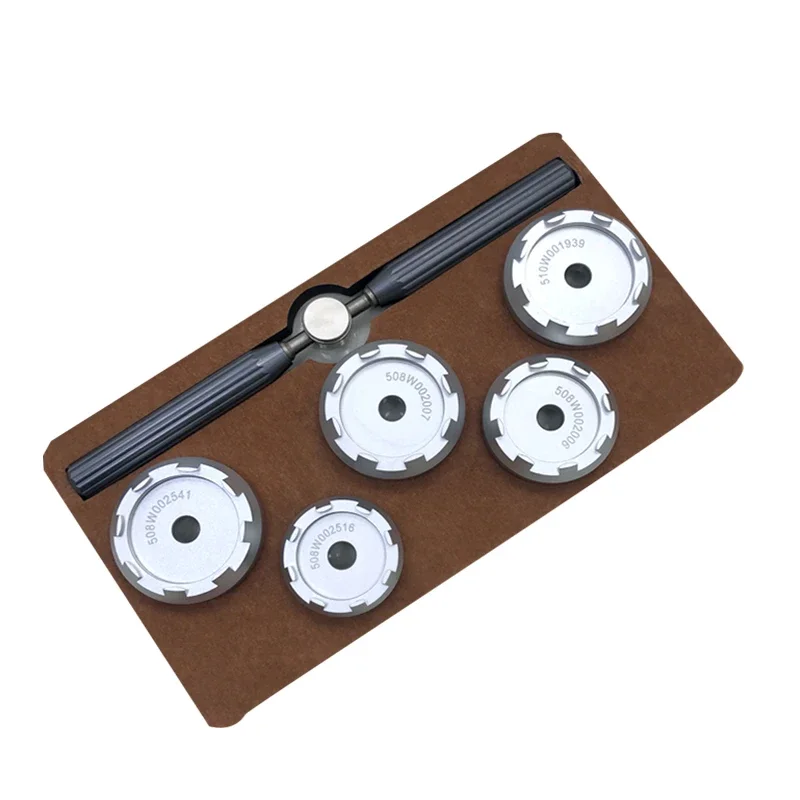 

Professional Watch Back Case Opener Remover Dies Tool Kit Work with 5700 Machine for Omega 508 510 Cal.8800 Watch Repair Tools