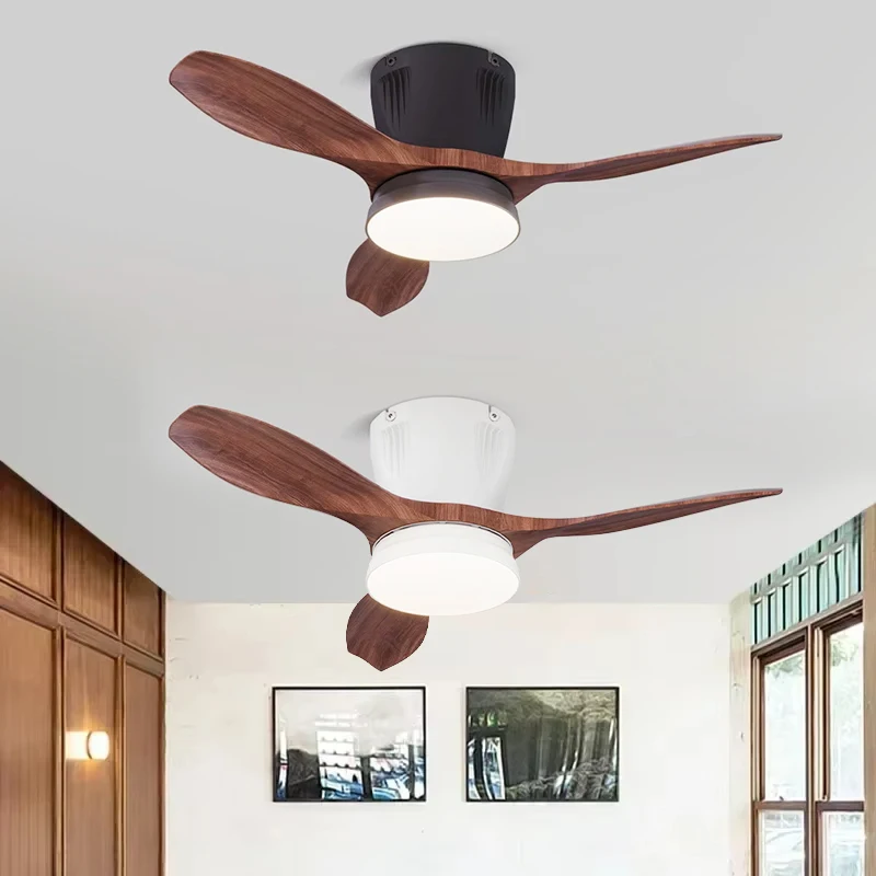 

Modern LED Ceiling Fan with Remote Control High Air Volume DC Motor for Kitchen Bedroom Dining Room Terrace Pendant Light