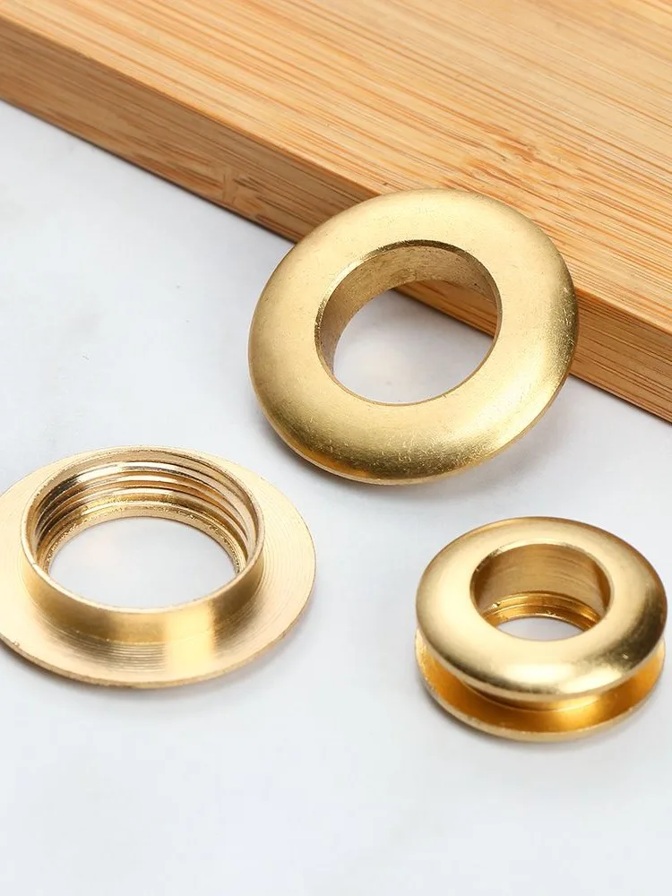 Œillets à vis arrière en laiton massif avec œillets de rondelle, accessoire d'artisanat en cuir pour sac, vêtement, chaussure, vêtements, jeans, décoration de bricolage