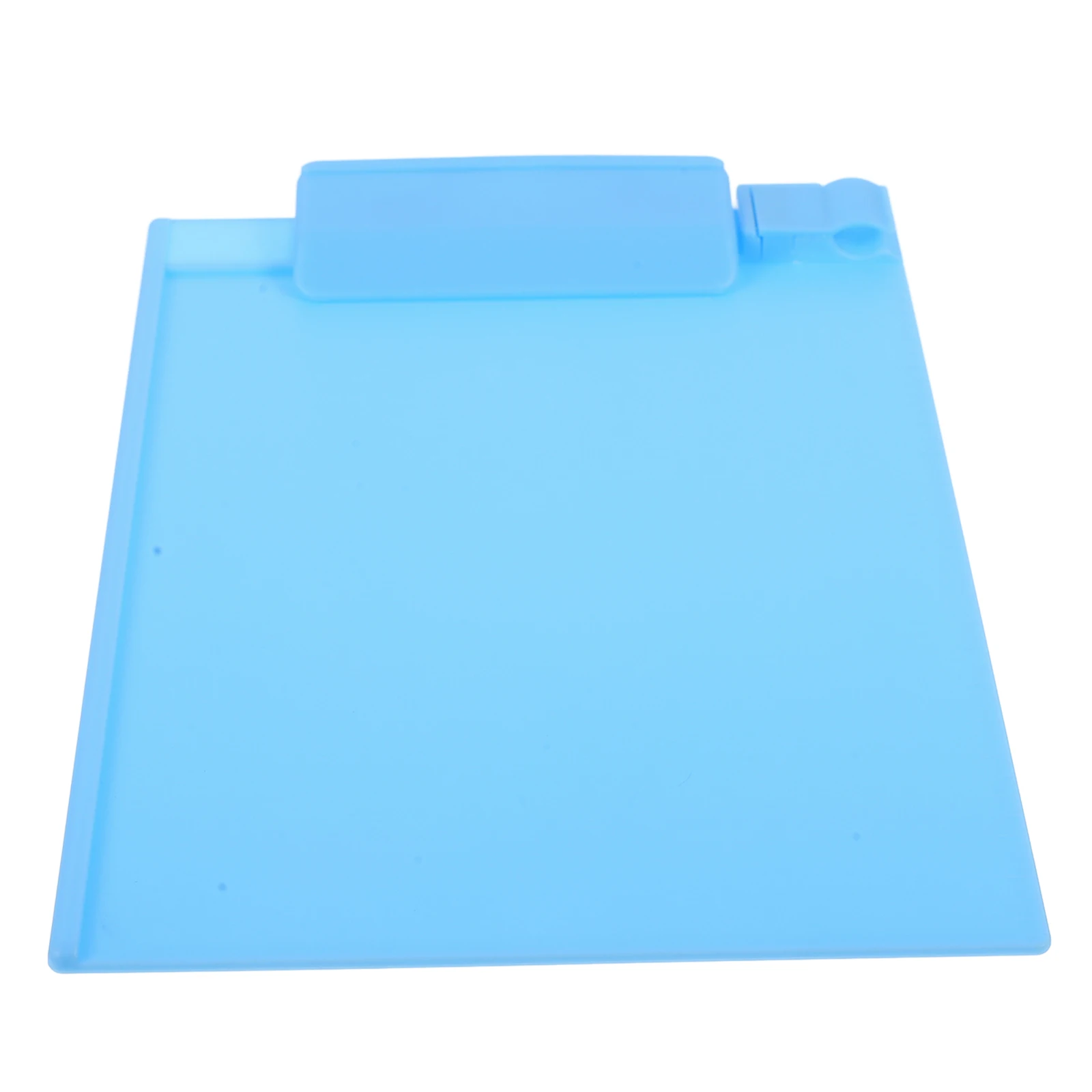 

A5 Plastic Clipboard With Scale Pen Holder Writing Board For School Office Conference Medical Use Sky-Blue