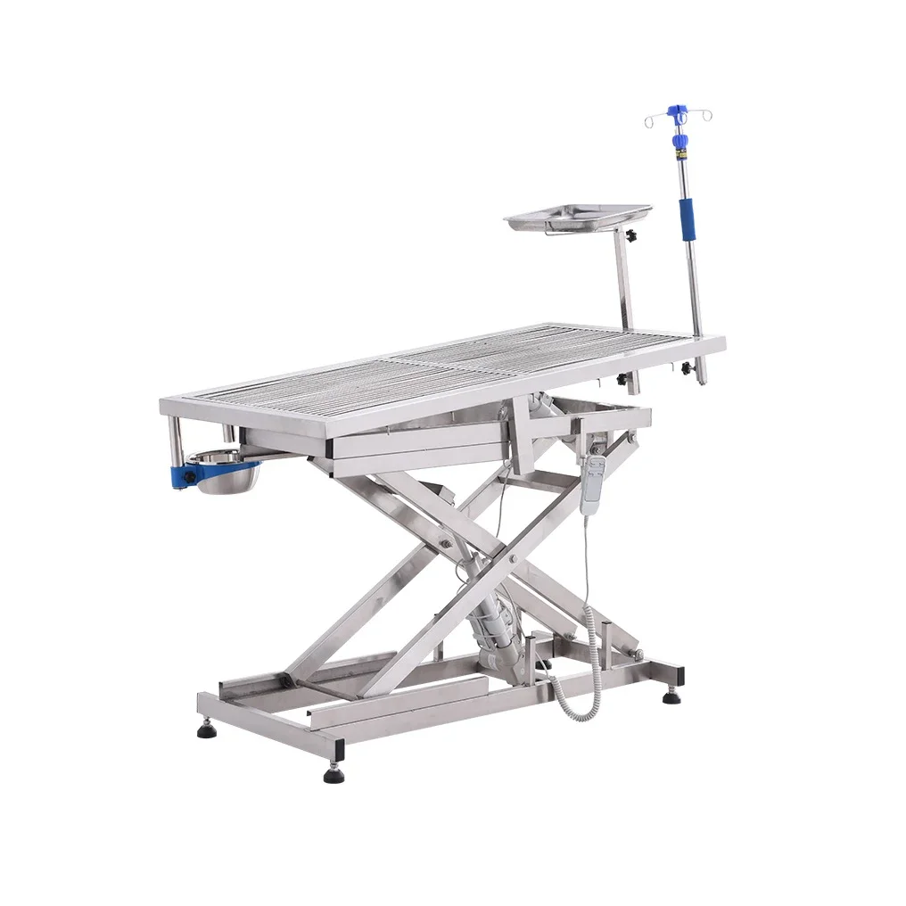 High quality veterinary equipments stainless steel hydraulic veterinary examination table