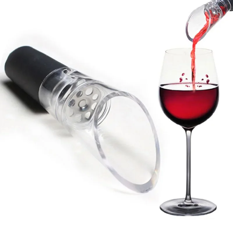 Aireador de vino tinto, tapón de botella acrílico, decantador, vertedor de vino, aireador, boquilla, aireador de aire de vino, accesorios de Bar, barras para el hogar