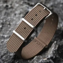 18mm 20mm 22mm Nylon Watch Strap Brown Green Black Band Military Casual Watchband for Seiko Army Sport Bracelet Replacement Belt
