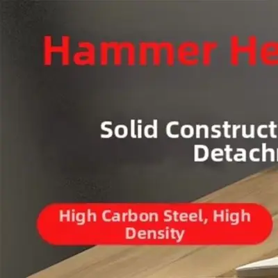 Geology Hammer with High Carbon Steel Head 50HRC and Soft Rubber Grip Handle for Extended For Outdoor Field Activities
