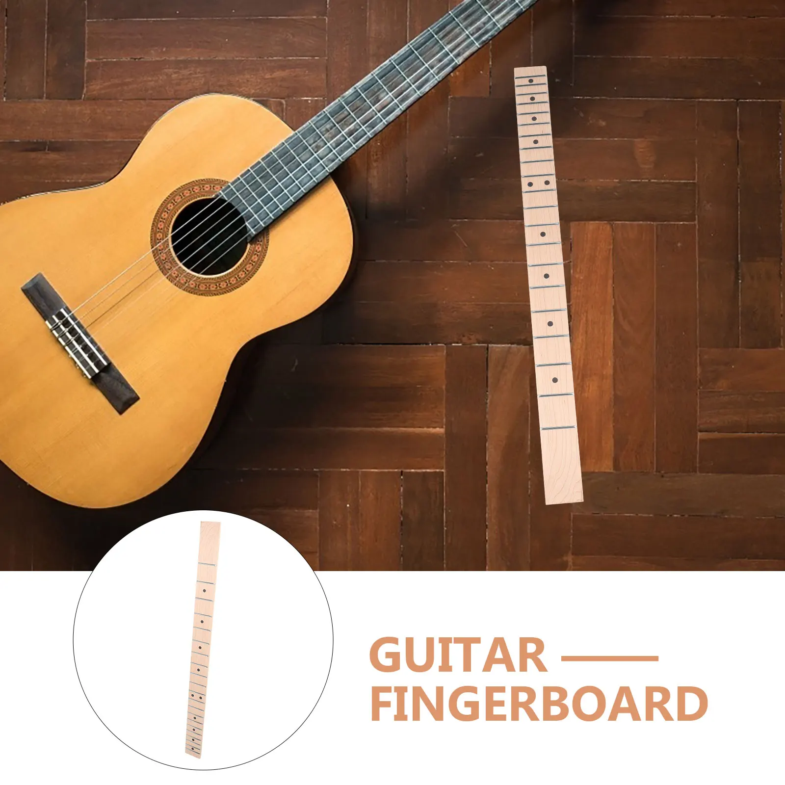 

Maple Fingerboard Electric Guitar Neck 21 Frets Black Dots Wood Replacement Parts String Instruments Accessories