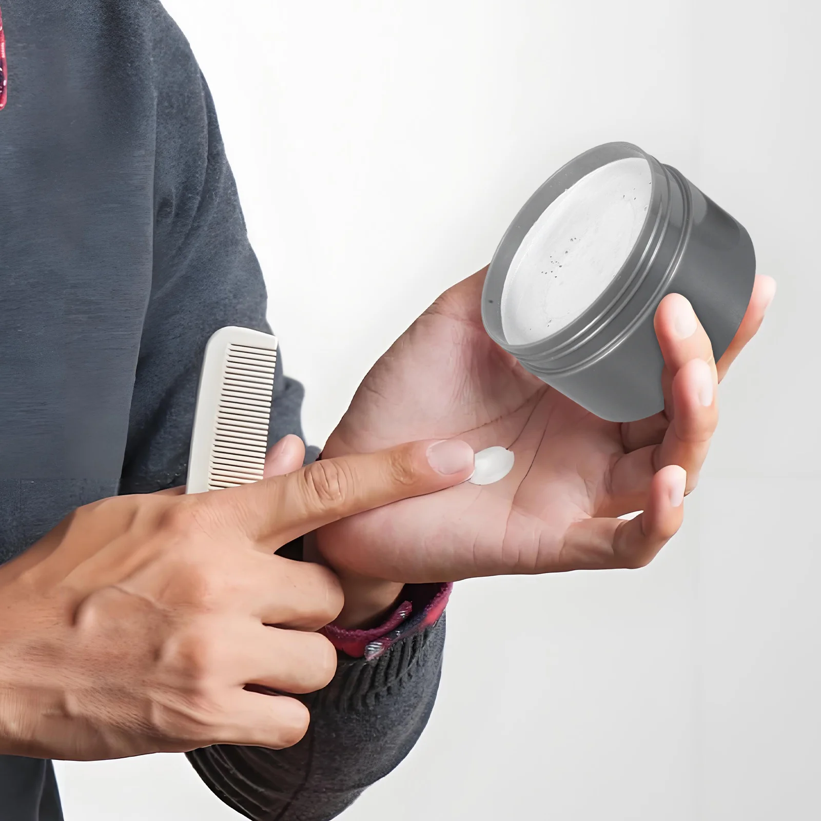 

Disposable Gray Hair Color Wax Temporary Hair Dye Cream Non-Damaging Portable Coloring Wax for Men Home Use