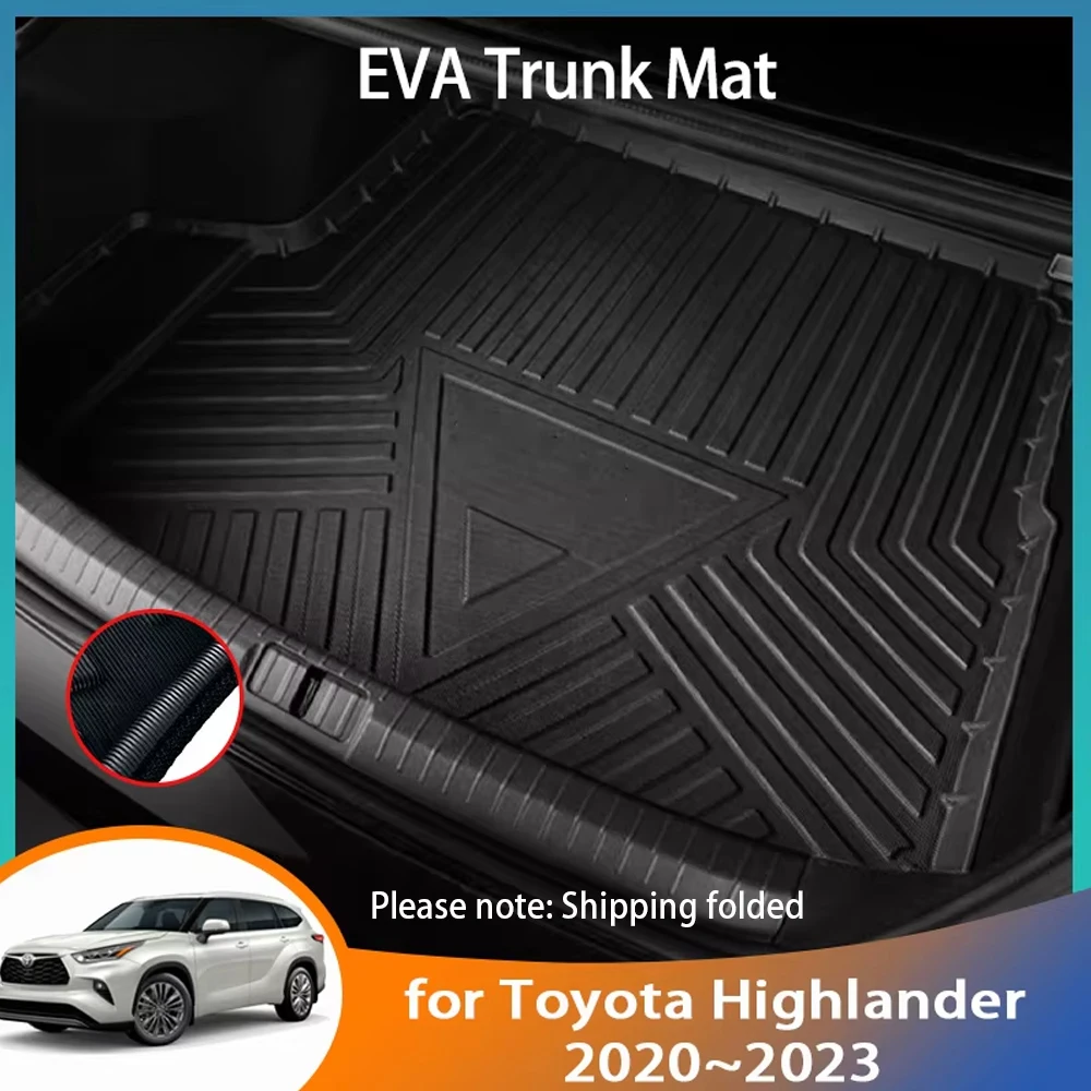 

For Toyota Highlander Kluger XU70 70 2020 2021 2022 2023 Accessories EVA Rear Trunk Mat Floor Tray Waterproof Liner Liner Carpet