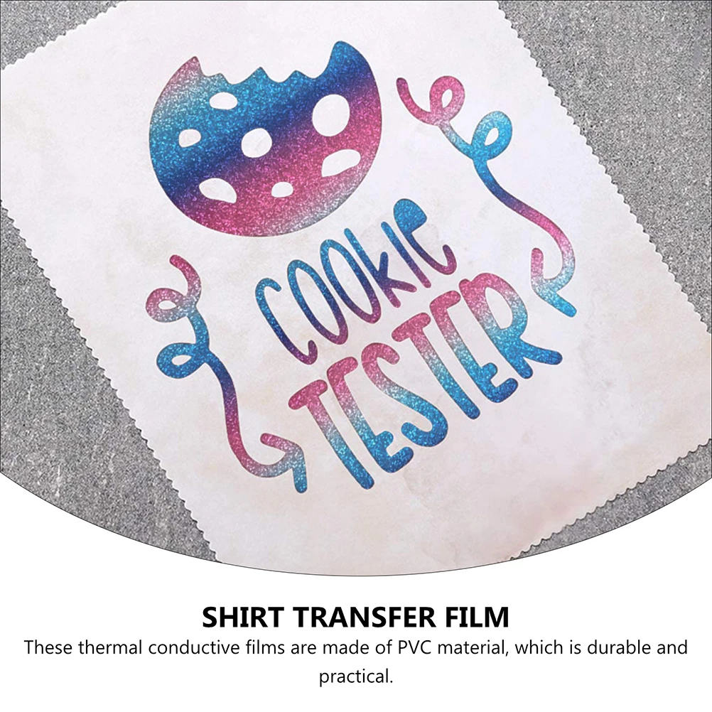 

4pcs PVC Thermal Conductive Film DIY Logo Making for T-Shirts Aprons Caps Durable Crack Resistant Heat Transfer Engraving Film