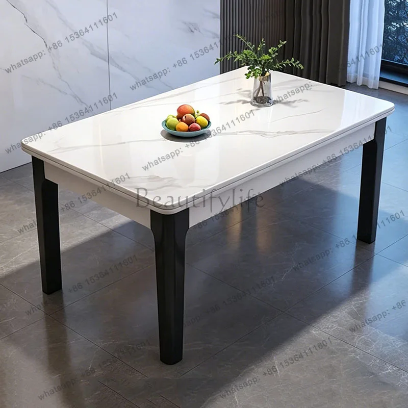 LJY Writing Designer Dining Table Living Room High Luxury Modern Restaurant Kitchen Dining Table Mobile Muebles Commercial Furni