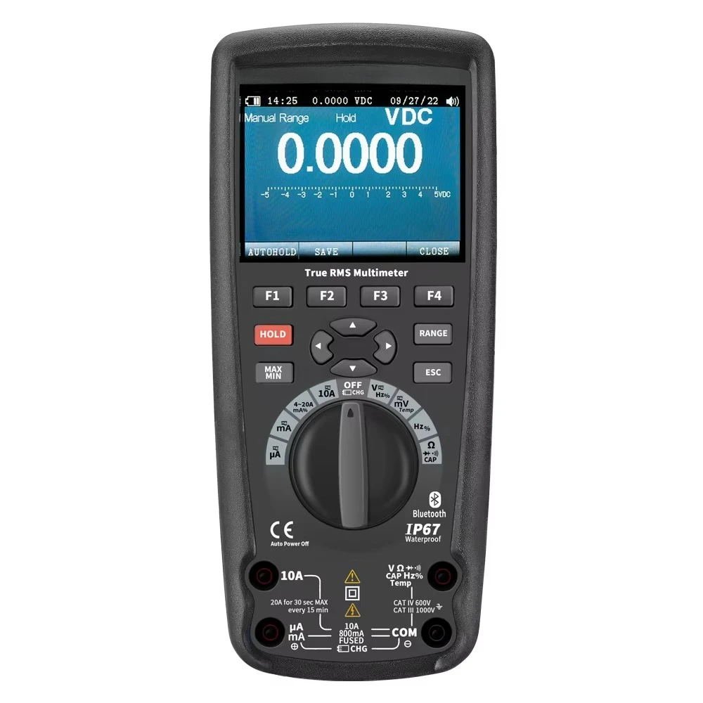 Digital Anti-Burn Multimeter for Dustproof Features Waterproof Intelligent LCD Display Electrician Tool Multi-Functional