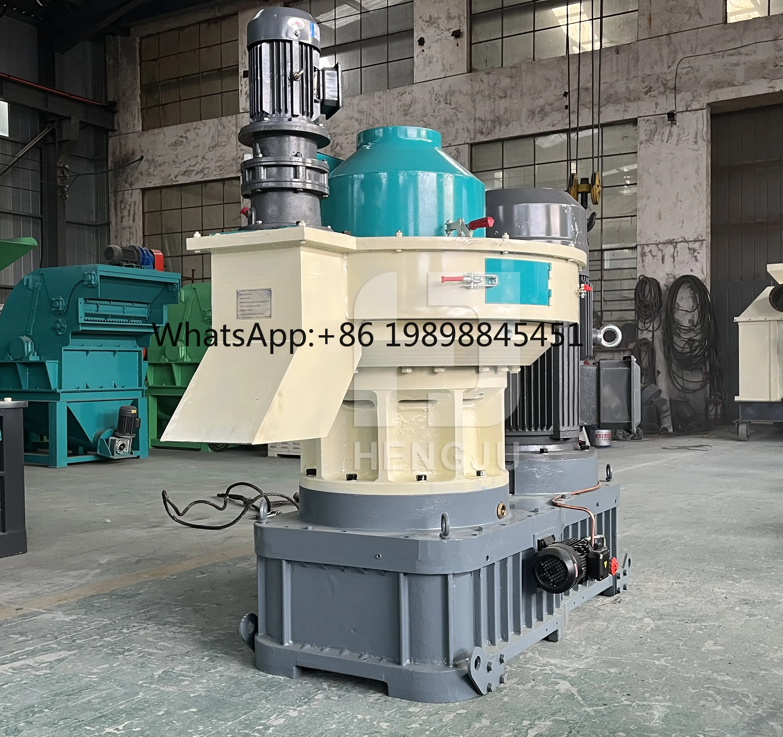 เครื่องผลิตเม็ดชีวมวล เครื่องบดเม็ดชีวมวล 10 ตันต่อชั่วโมง สายการผลิตเม็ดเชื้อเพลิงจากแกลบ