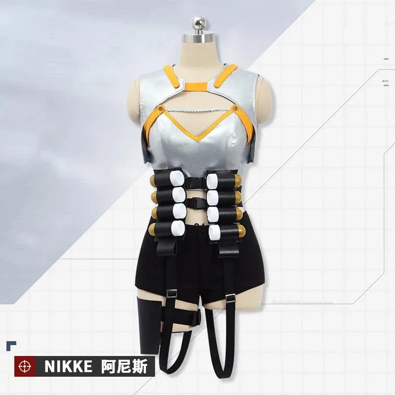 Game Nikke The Goddess of Victory Anis Cosplay Sexy Women Costume Full Set Halloween Party Carnival Outfits Wigss;3,k8't,