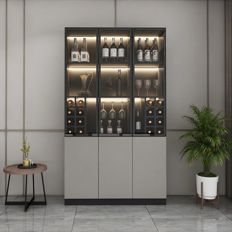 

Nordic Cabinet Outdoor Bar High End Furniture Antique Whiskey Showcase Room Liquor Full Kitchen Wall Vitrine Drinks Shelves