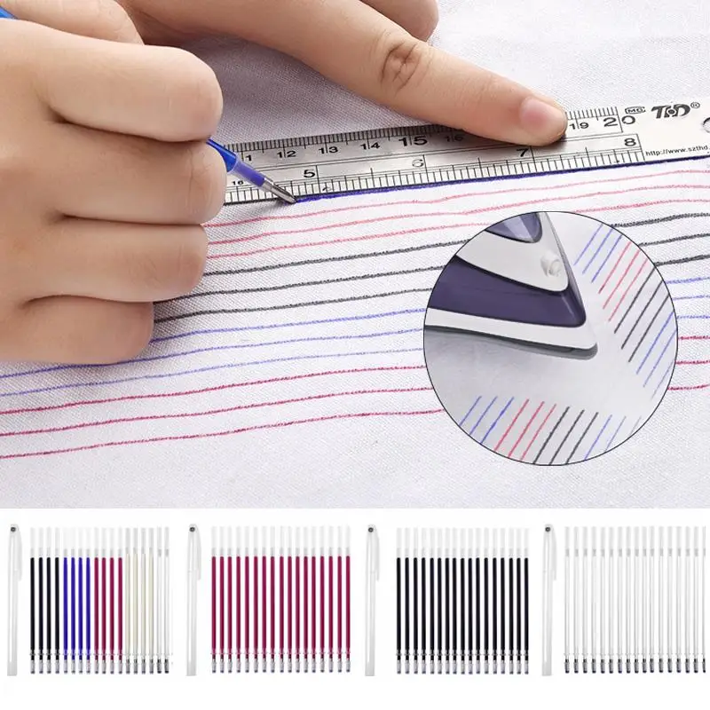 10/20pcs Pennarello Cancellabile a Calore Ad Alta Temperatura Scomparsa Linea di Disegno di Sarto Tessuto Ricariche Penne Strumenti di Marca di Cucito FAI DA TE