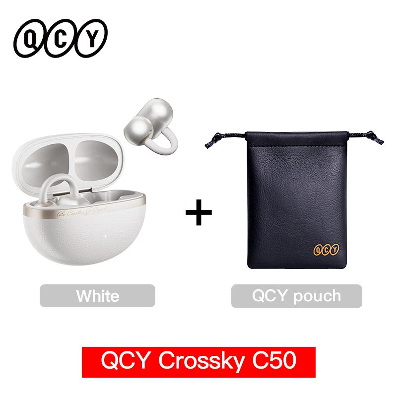 White with Pouch