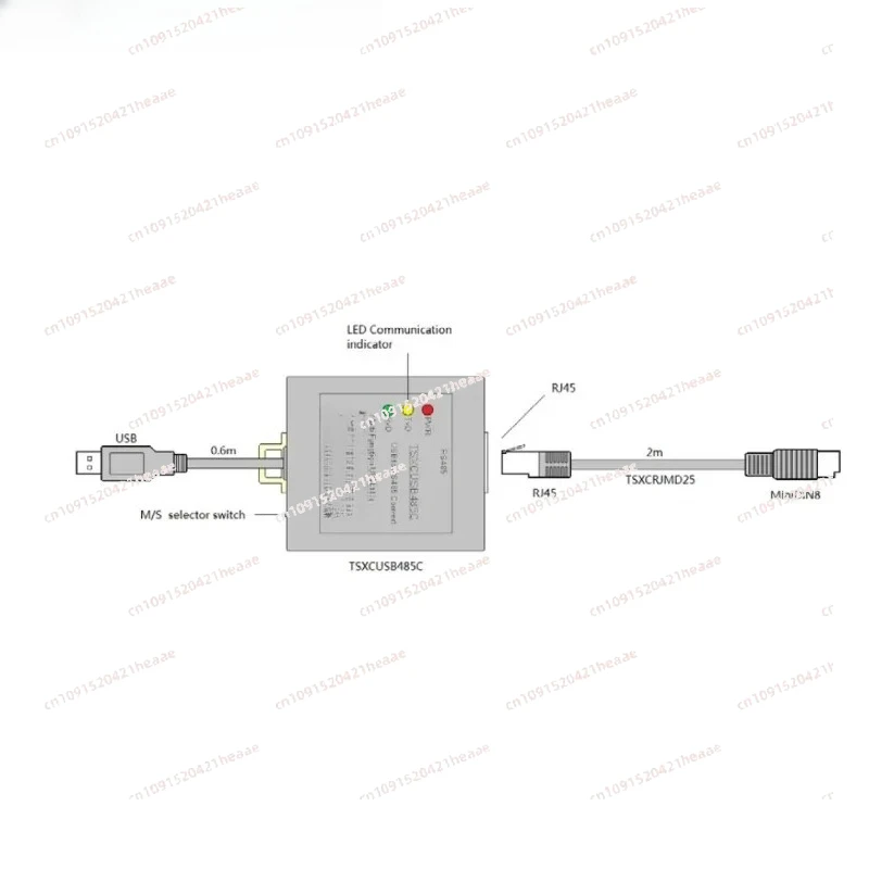 Suitable for TSXCUSB485 USB interface compatible PLC multifunctional programming cable