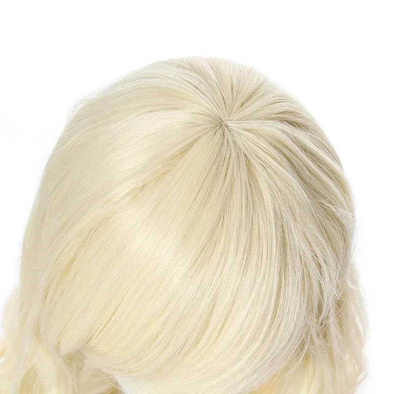 

Zizi 2025 L-email 40 дюймов 100 см белые бежевые длинные волнистые парики для женщин синтетические волосы Perucas косплей парик