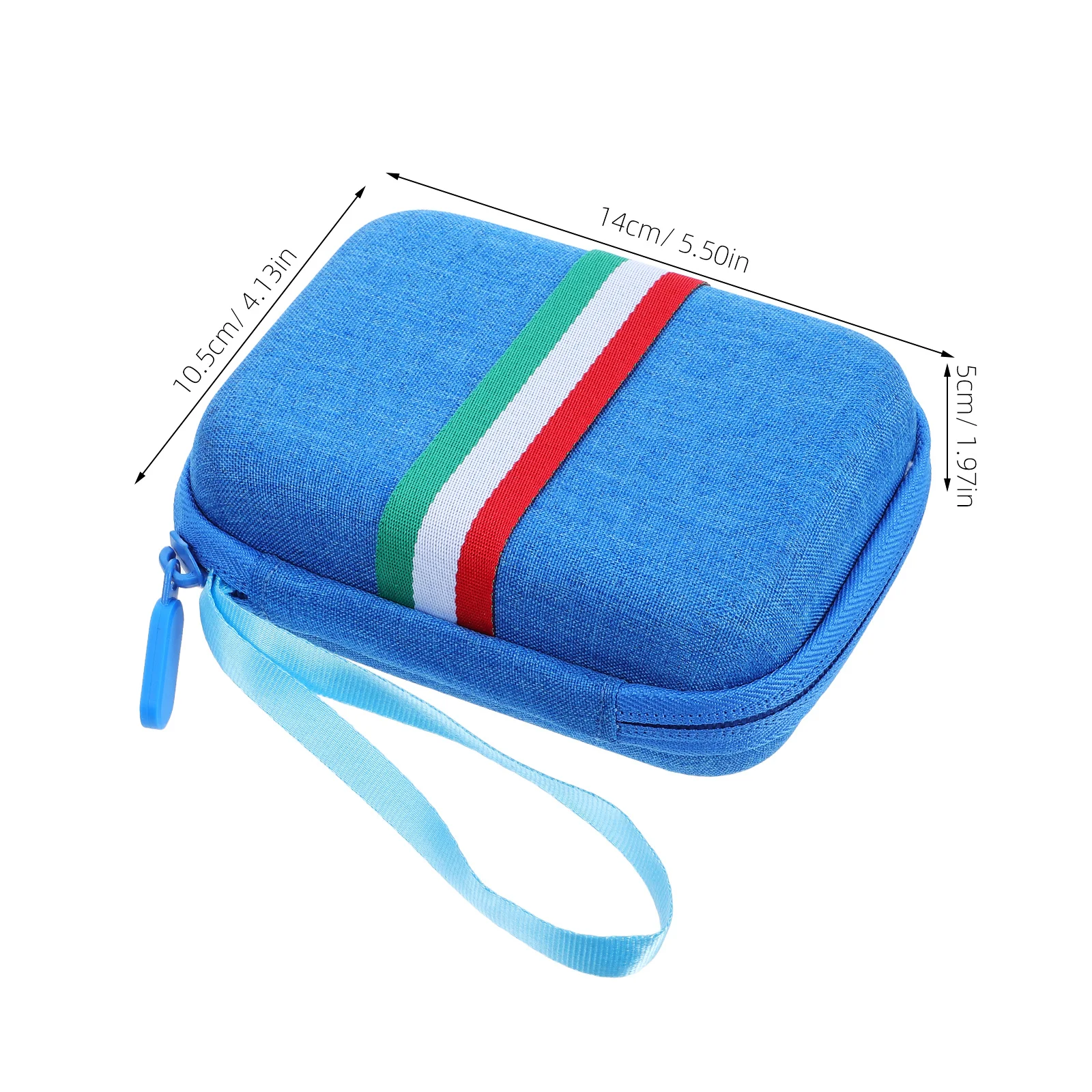 حقيبة تخزين عداد السكر في الدم، حقيبة محمولة مدمجة للأجهزة الصغيرة، مجموعة اختبار طبية للسفر، تصميم بسحاب، أداة سوداء