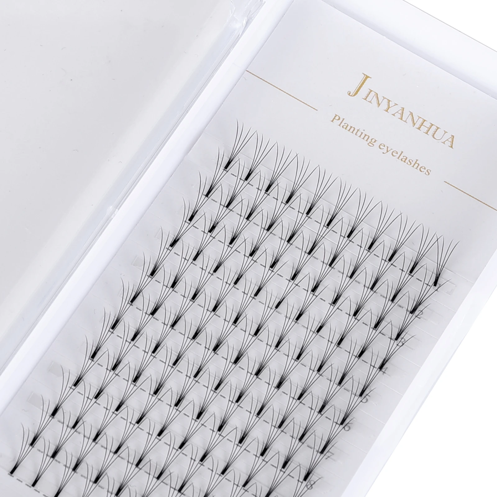 Premade Fans Eyelash Extensions 4D 5D 3D 2D 0.10 Thickness J B C D Curl Short Stem Hand-Made Volume Fans Lash Extensions