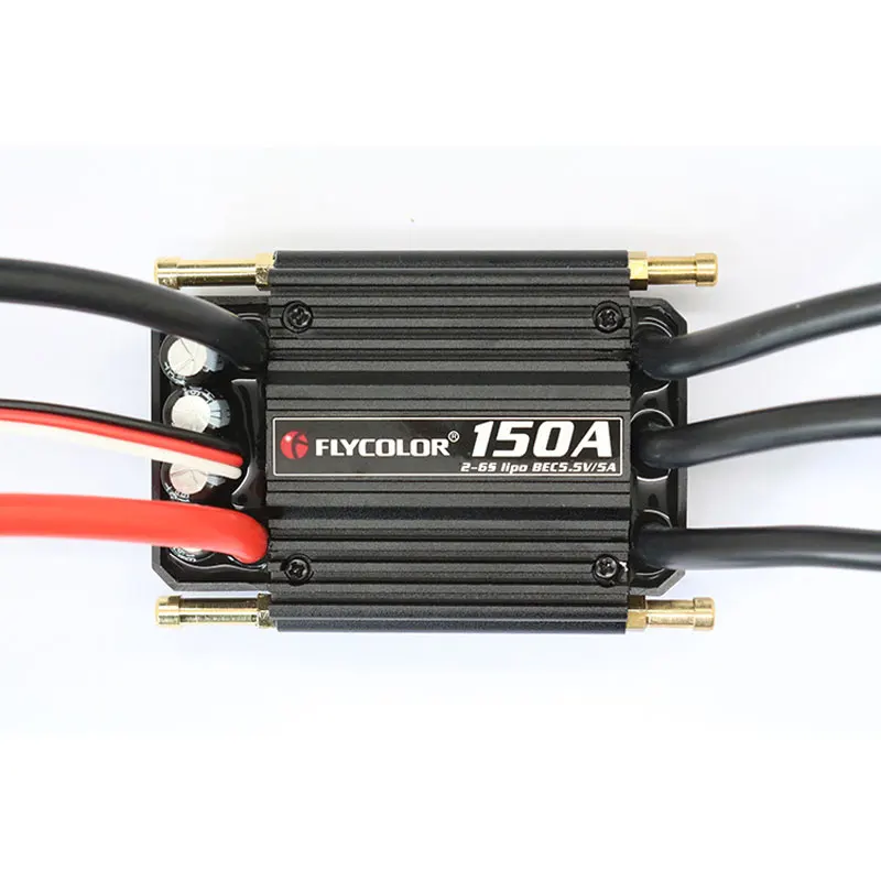 Originele Flycolor 50A 70A 90A 120A 150A Borstelloze ESC Snelheidsregelaar Progaming Kaart 2-6S Lipo BEC 5.5V/5A voor RC Boot