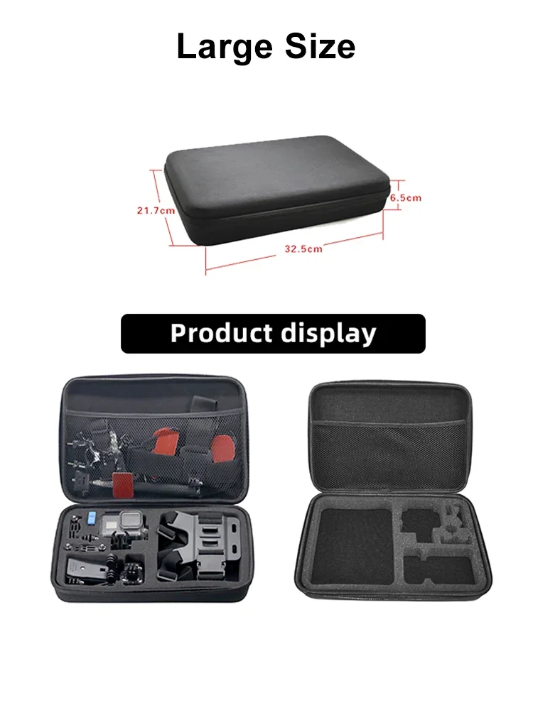 Carrying Case Storage Bag Travel Carry Box For Gopro Hero 13 12 11 10 9 8 7 SJCAM AKASO DJI Osmo Action 5 4 3 Camera Accessories