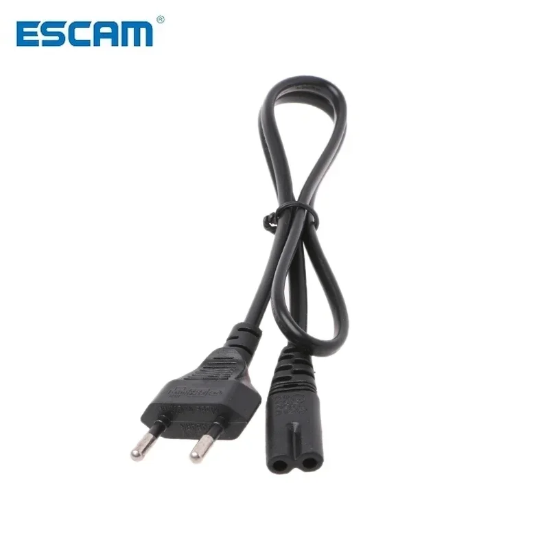 1pc 0.6M 2ft High Quality Wire Conductor Power Cord For Desktop Laptop Prong Pin AC EU Power Cable