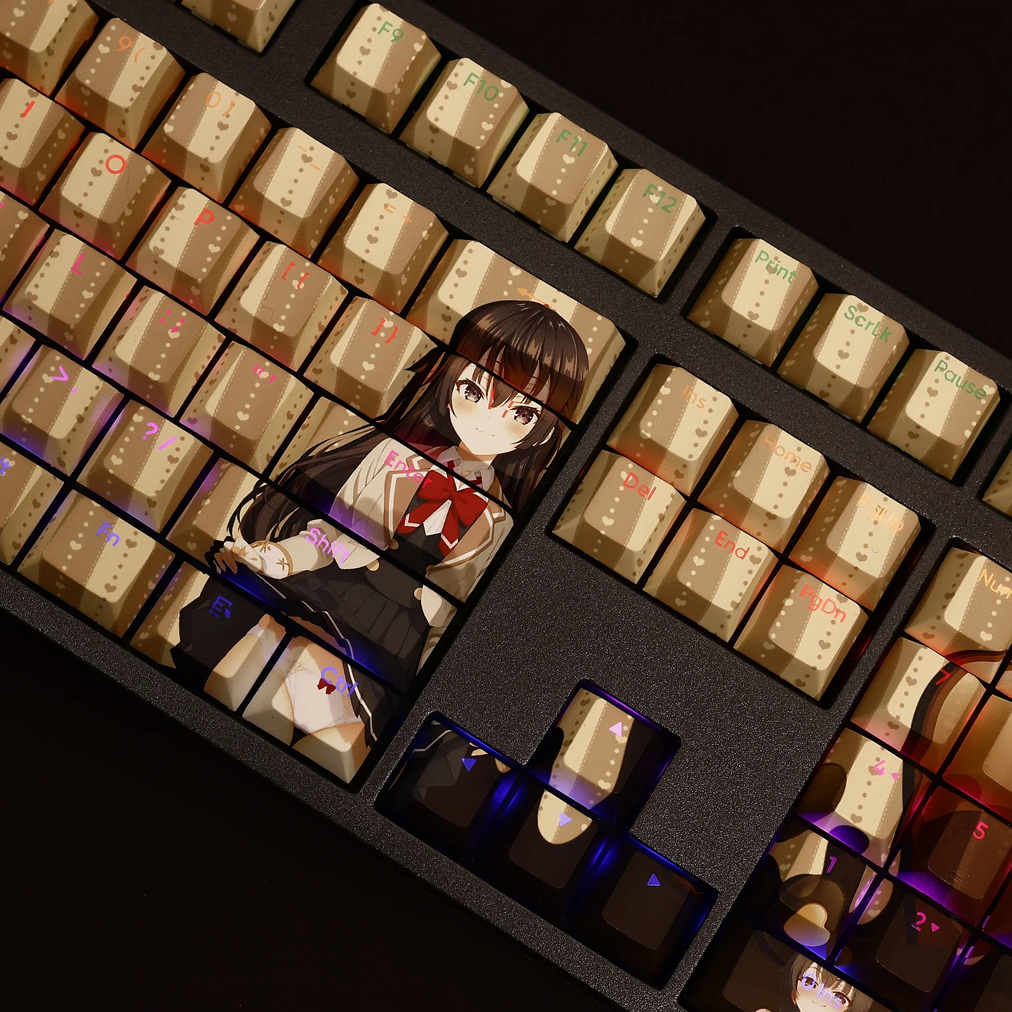 

108 Keys/Set Suō Yuki PBT Anime Keycaps Cherry Profile DIY Custom for MX Switch Mechanical Keyboard Anim Gift