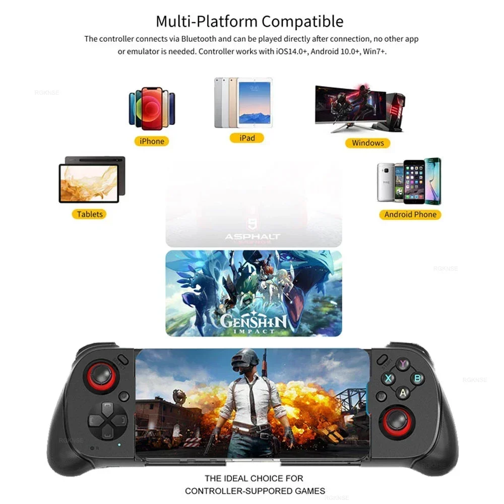 Mocute 062 Gamepad mobiele telefooncontroller met uitbreidbare 060-gamecontroller Ondersteuning voor Android/iOS mobiele gamecontrollers