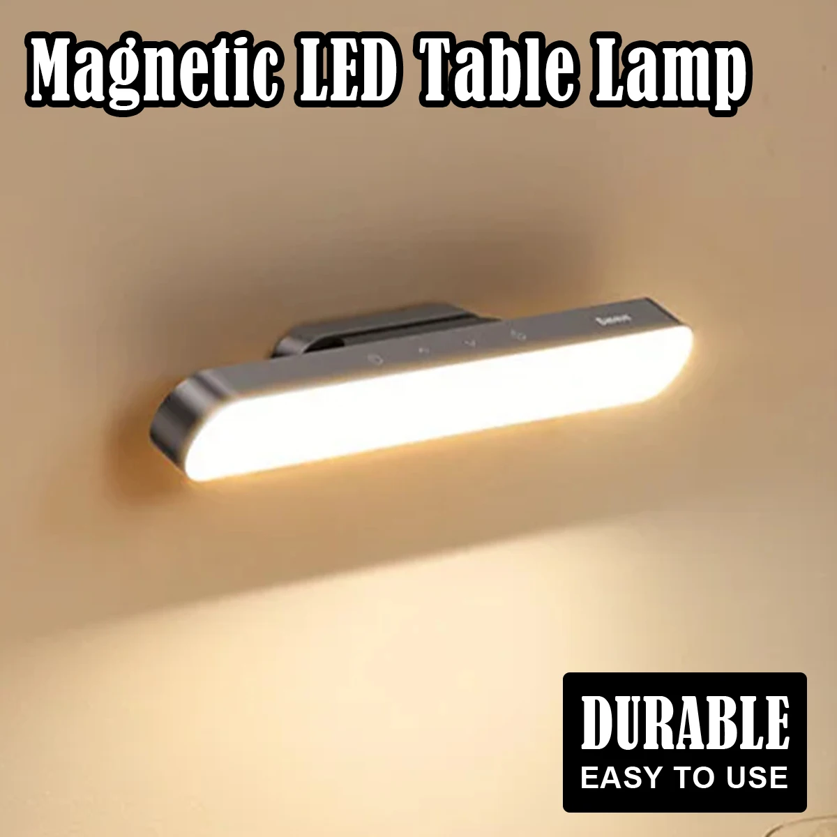 Magnetic Desk Lamp Hanging Led Study Read-lamp Touch To Light-up Chargeable Stepless Dimming Led-light Kitchen Light Three-level