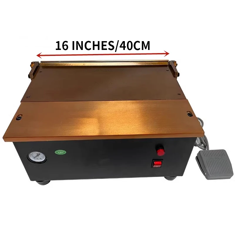 New Pneumatic desktop folding machine leather folding wallet album bag folding machine luggage lining cloth adjustable pressure