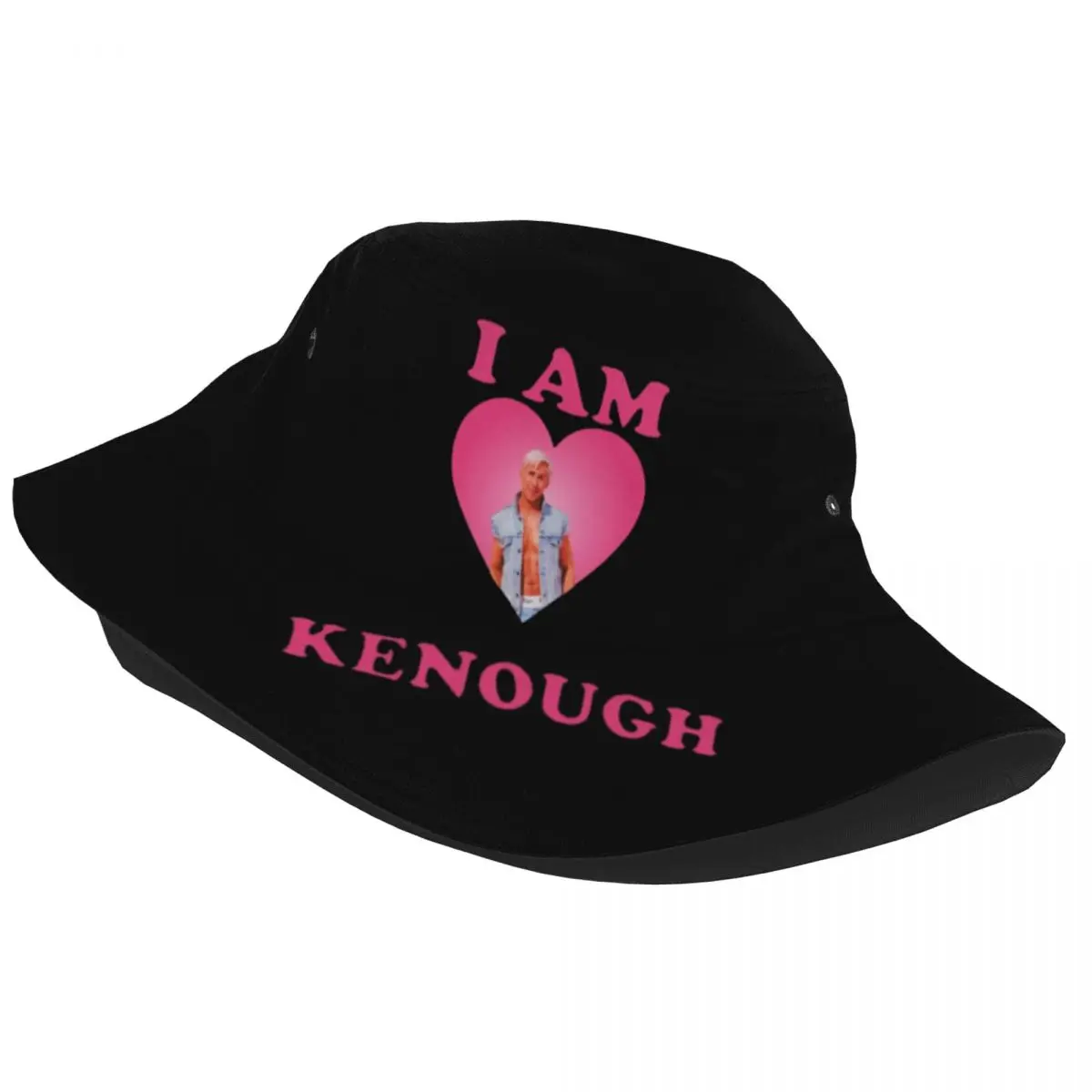 Unisex Bucket Hat I Am Kenough Ryan Gosling Summer Beach Vacation Getaway Headwear Foldable Outdoor Fishing Cap Bob Gifts Idea