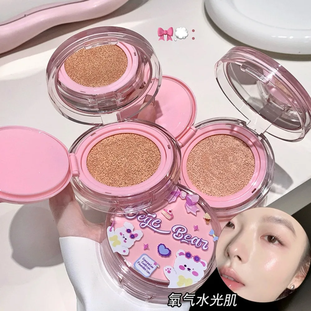 คอนซีลเลอร์แอร์คุชชั่น ซีซีครีม ติดทนนาน ปรับผิวให้กระจ่างใส รองพื้นชนิดน้ำปกปิดสูง บีบีครีมให้ความชุ่มชื้น เครื่องสำอางแต่งหน้า