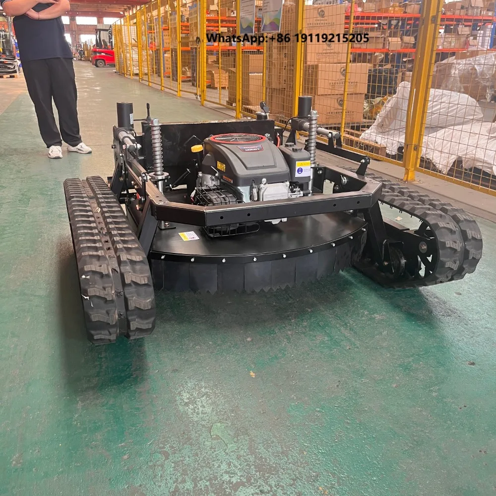 Wholesale Petrol Self Propelled Lawn Mower with 4-Stroke Engine Snowblade Remote Control 1000mm Cutting Width