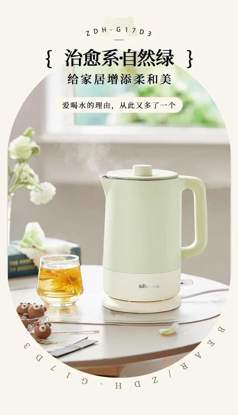 220V Fast Boiling Electric Kettle, Large Capacity Stainless Steel Boiler for Home and Office