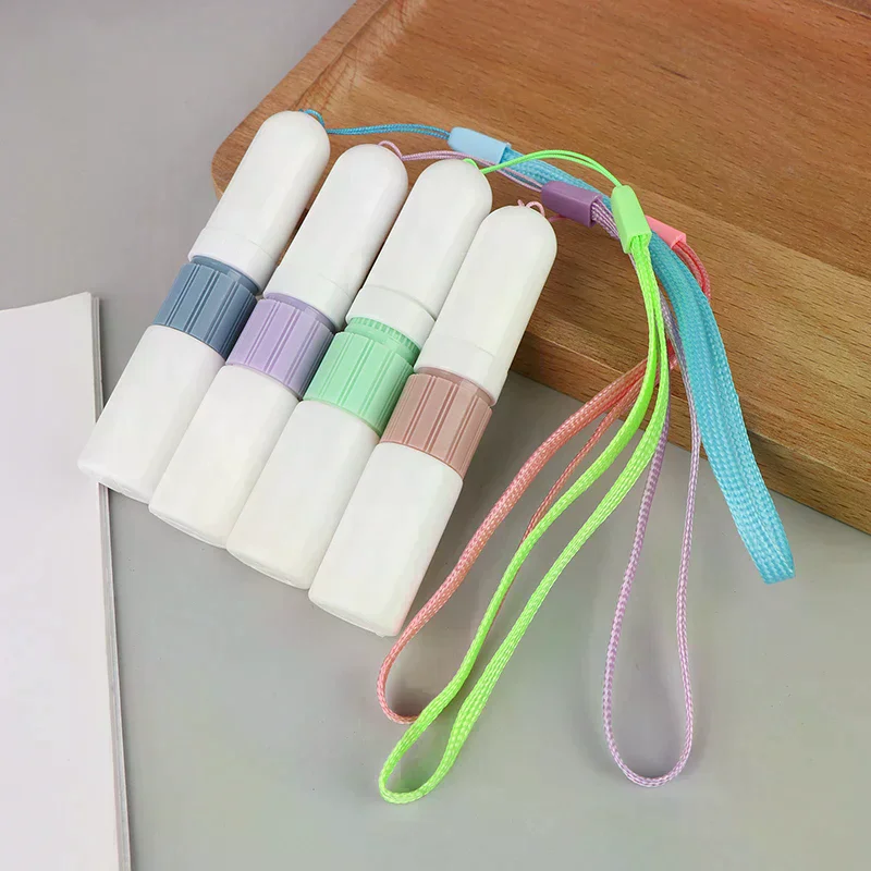 2 in 1 bastoncini per inalatore nasale vuoto bottiglia di olio essenziale diffusore di aromi tubi vuoti per inalatori per aromaterapia nasale con cordino