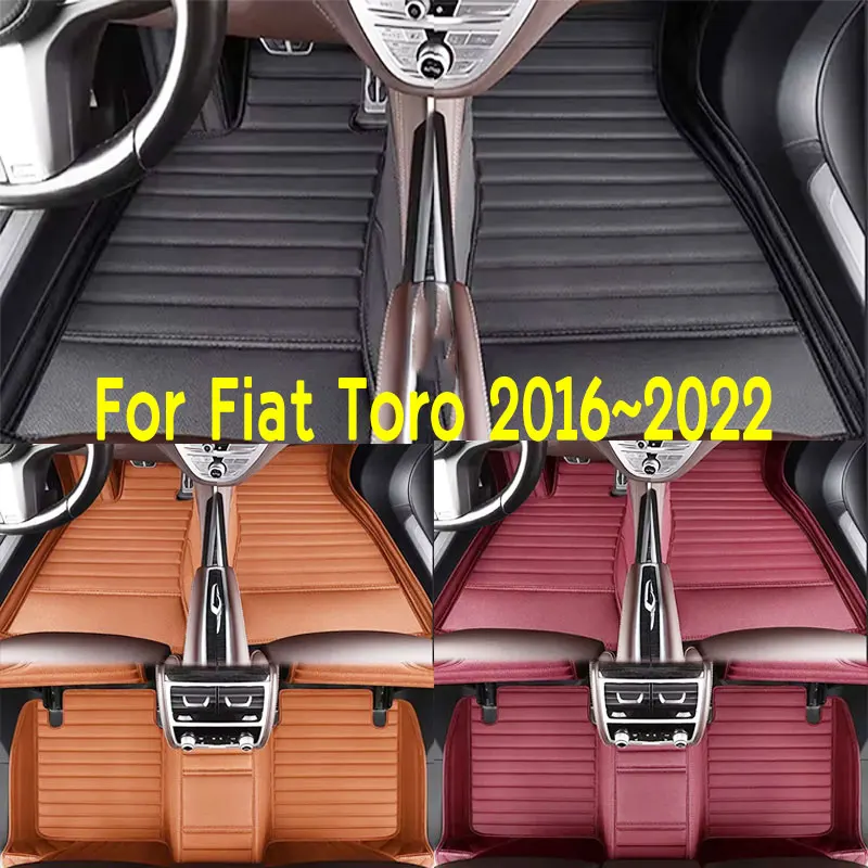 Alfombrillas Para Coche Aptas Para Fiat Toro 2016~2022, Antideslizantes Y Resistentes Al Desgaste, De Cuero Pu Para El Interior Del Coche. — -63%, 85.12€ Coupon, from 49.99€ – 63% descuento – €49.99