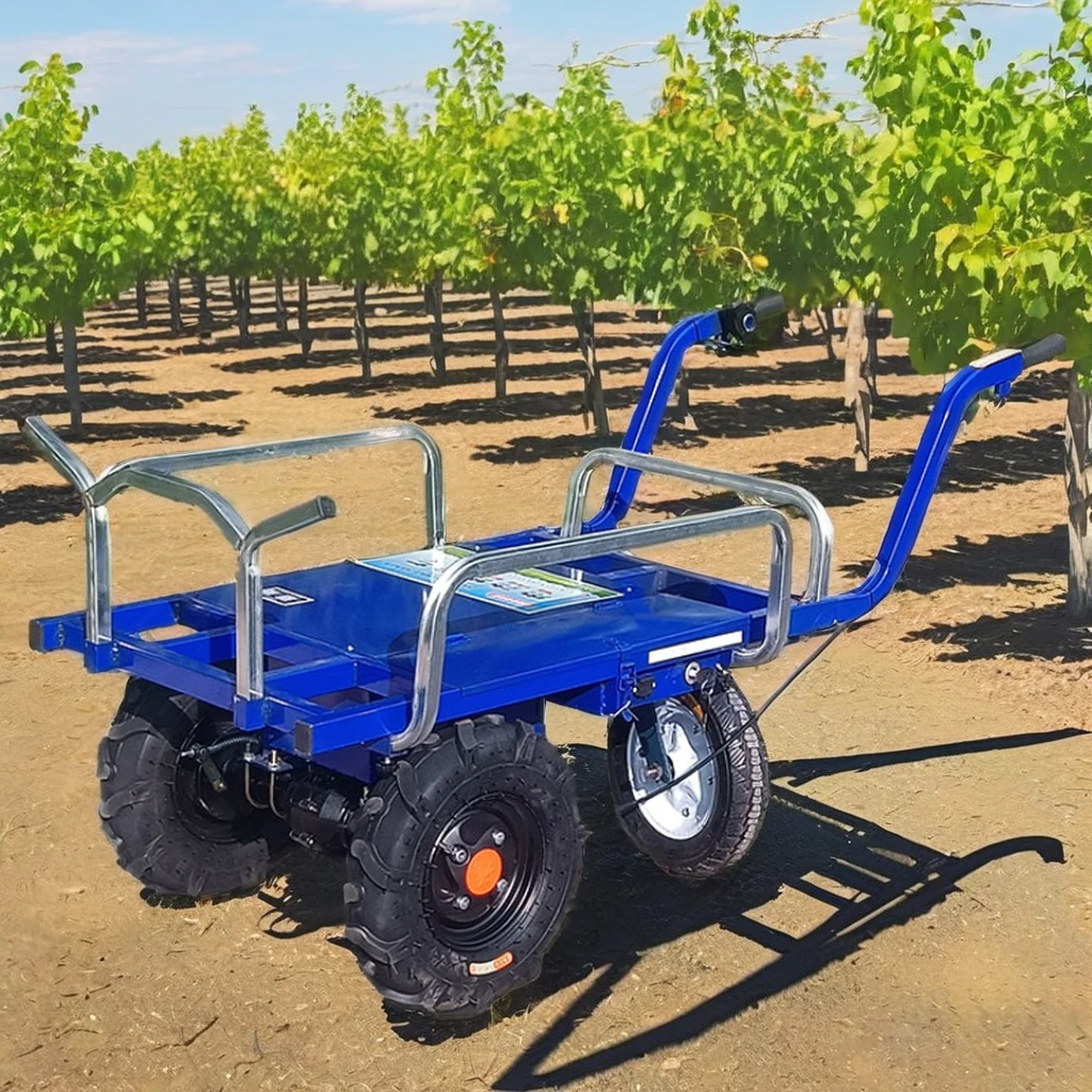 Load 500 kg Multi-Functional Lightweight Design Agricultural Transport Garden Cart Farm Wheelbarrow Electric Charging Trolley - Image 4