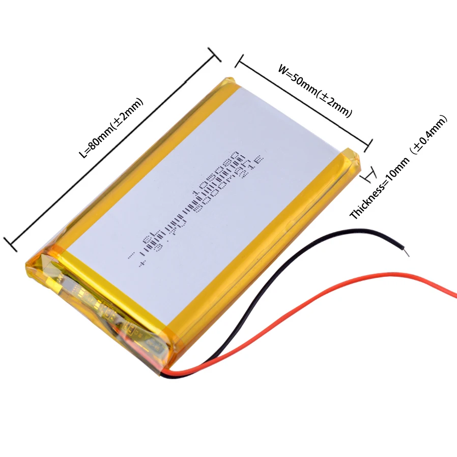 5PCS/Lot 505080 3.7V 3000mAh  Li-Polymer Li-ion Battery  Lipo Batteries 305080 405080 605080 705080 805080 905080 105080